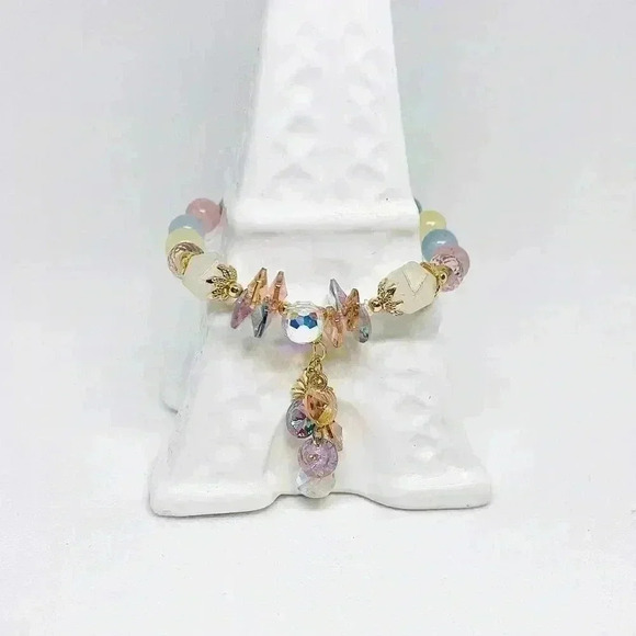 Flower Charm Crystal Bracelet - Picture 6 of 11